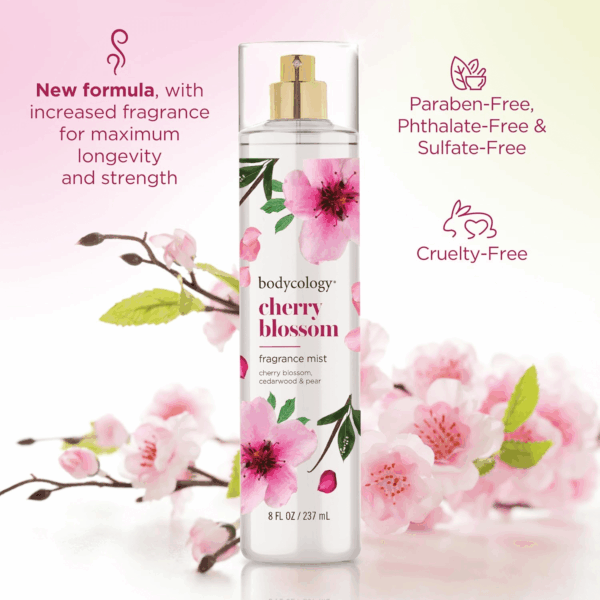 Long-Lasting Fragrance Body Mist, Cherry Blossom, 8 Fl Oz - Image 4