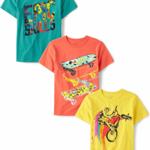 Boys' Vehicle Short Sleeve Graphic T-Shirts, Multipack
