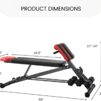 Finer Form Multi-Functional Weight Bench for Full All-In-One Body Workout – Versatile Adjustable Workout Bench for Home Gym. Fitness Equipment Perfect for Back Hyperextension, Bench Press, Roman Chair Exercise, Sit Up. Adjusts to Decline or Flat Bench. - Image 7