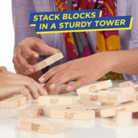 Jenga Game | the Original Wood Block Game with Genuine Hardwood Blocks | Stacking Tower Game | Ages 6+ | 1 or More Players | Party Games for Kids | Family Games - Image 4