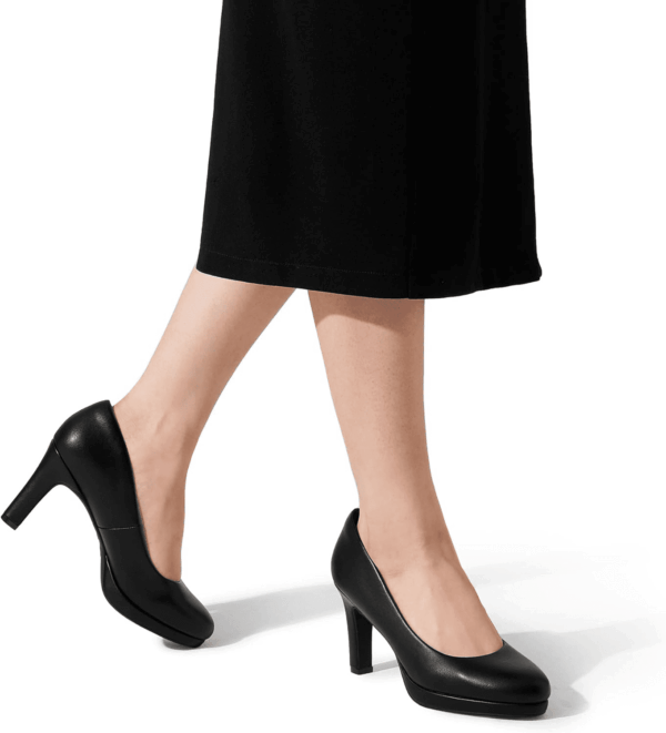 Women'S Pumps Close Toe Low Heels Platform Heels Comfortable Office Work Dress Shoes for Women - Image 6
