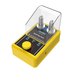 Car Spark Plug Tester,Automotive Engine Ignition Plug Analyzer 110V with Protective Cover Spark Plug 0 to 6000Rpm with Double Hole 12MM Spark Plug Socket