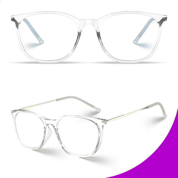 anti Slip TR90 Blue Light Blocking Glasses Size M Eyewear Frame with anti Glare Eye Protection for Women Gael - Image 3