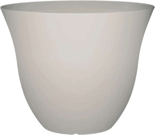 Honeysuckle Resin Flower Pot Planter, White Vanilla, 15"