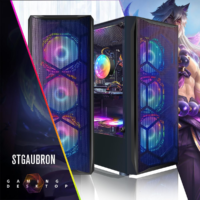 Gaming PC Desktop Computer, Intel Core I7 up to 3.9 Ghz, Radeon RX 580 8G, 16G RAM, 512G SSD, Wifi, Bluetooth 5.0, RGB Fan X6, RGB BT Sound Bar, Windows 10 Home - Image 2