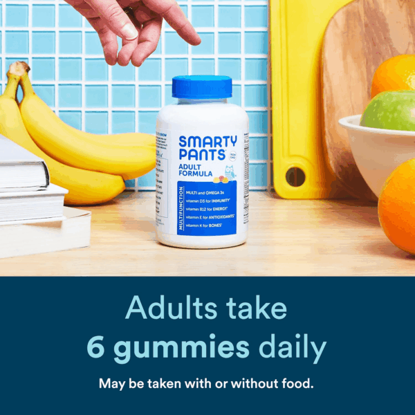 Multivitamin for Men & Women: Multivitamin Gummies with Vitamin D3, C, Vitamin B12, B6, A, K & Zinc, Omega 3 Fish Oil (EPA/DHA), Biotin, Gluten Free, 180 Count (30 Day Supply) - Image 6