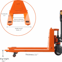 Full Electric Pallet Jack 3300Lbs Capacity, Lithium Powered Pallet Truck 48" X27" Fork Size, Walkie Pallet Lift Trucks for Factory, Warehouse, Supermarket, Multifunctional Handle with Extra Battery - Image 3