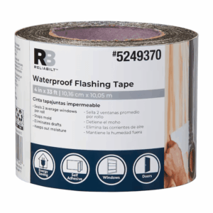 Self-Adhesive 4-Inches X 33-Feet Silver Rubberized Asphalt Self-Adhesive Roll Flashing 18 -Pack