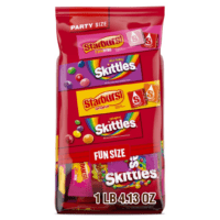 SKITTLES Original, SKITTLES Wild Berry & STARBURST Original and STARBURST Favereds Fun Size -  Assorted Candy Variety Pack - Candy Bulk Individually Wrapped, 20.13Oz