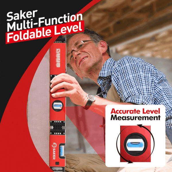 Multi-Function Foldable Level, 28-Inch Leveler Tool,Gifts for Men,Multi-Angle Measurement Woodworking Tools,Precise Leveling in Any Position,Folding Level Tool to save Your Precious Time - Image 4