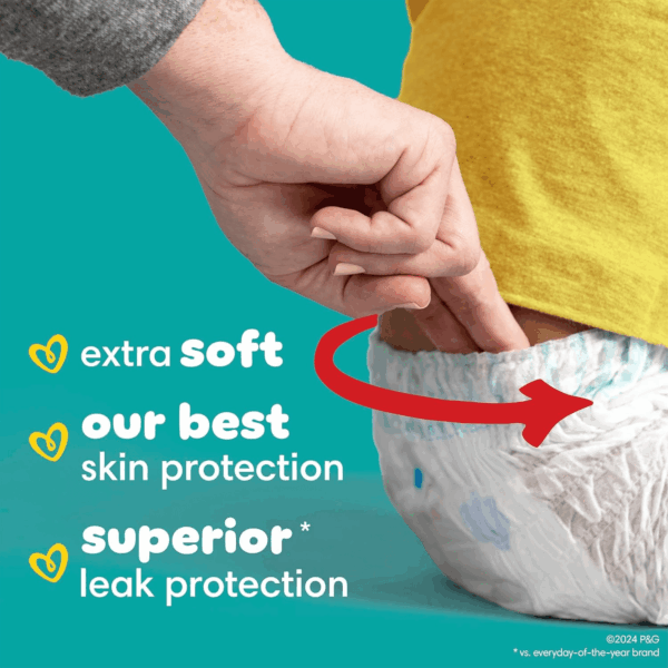 Diapers - Swaddlers 360 - Size 3, 70 Count, for up to 100% Leakproof Premium Skin Protection - Image 2