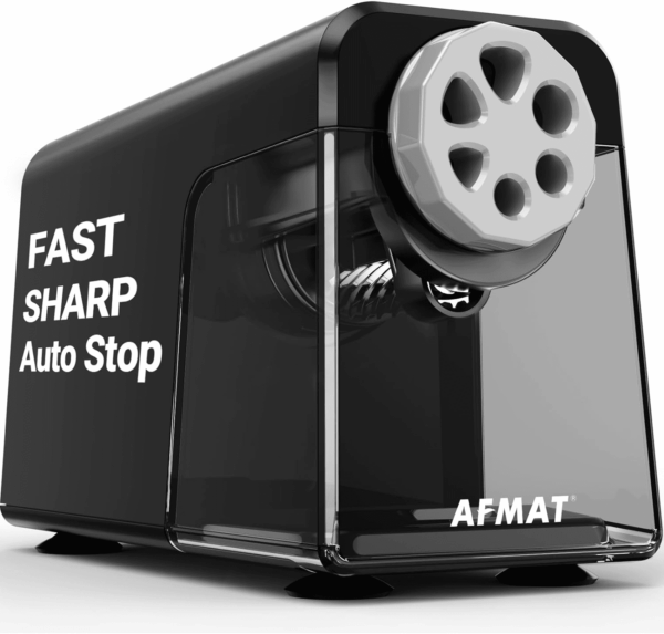 Electric Pencil Sharpener Heavy Duty, 6 Holes, Auto Stop  Pencil Sharpeners for School, Classroom Electric Sharpener for 6-11Mm Pencils, 7000 Sharpening Times, Do Not Eat up Colored Pencils