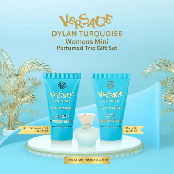 Dylan Turquoise Womens Mini Perfume Trio Gift Set - Image 3