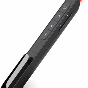 Wireless Presenter, Hyperlink Volume Control Presentation Clicker RF 2.4Ghz USB Powerpoint Clicker Presentation Remote Control Pointer Slide Advancer (Black)