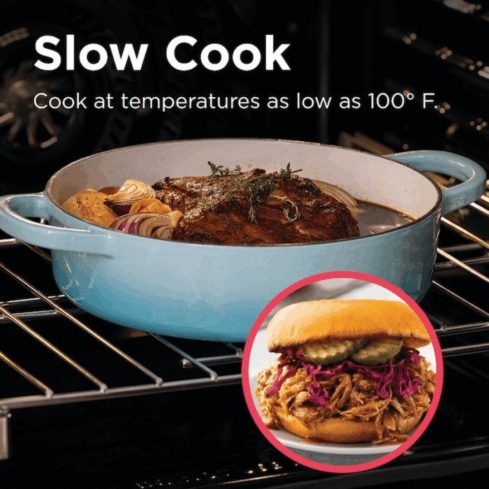 Gallery 30-In Glass Top 5 Burners 6.2-Cu Ft Air Fry Convection Oven Slide-In Electric Range Fingerprint Resistant Stainless Steel ) - Image 13