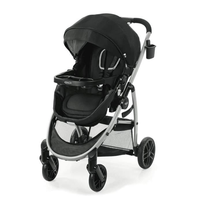 Modes Pramette Stroller, Baby Stroller with True Pram Mode, Reversible Seat, One Hand Fold, Extra Storage, Child Tray, Pierce