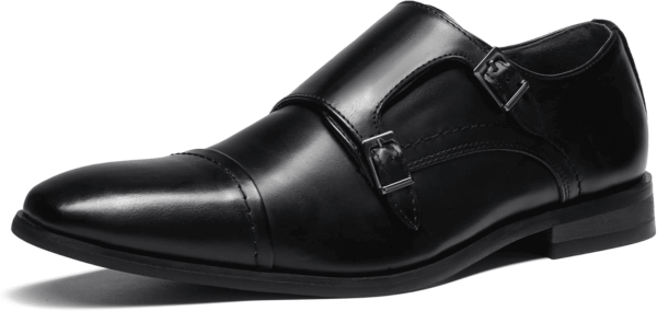 Men'S Dress Loafer Shoes Monk Strap Slip on Loafers