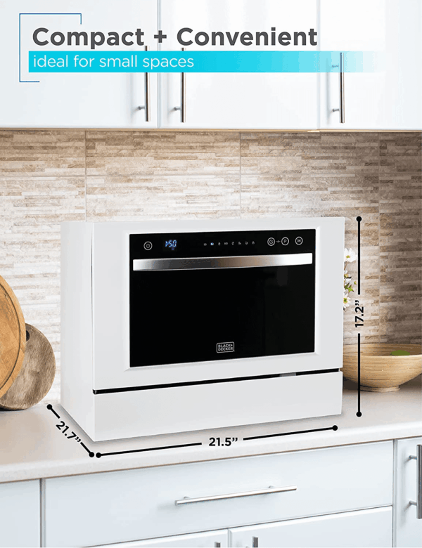 BCD6W 6 Place Setting ENERGY STAR Portable Compact Countertop Dishwasher - Image 6