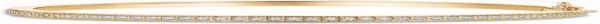 14K Gold Plated Cubic Zirconia Bangle Tennis Bracelets for Women | Classic Love Cuff Bangle Bracelets