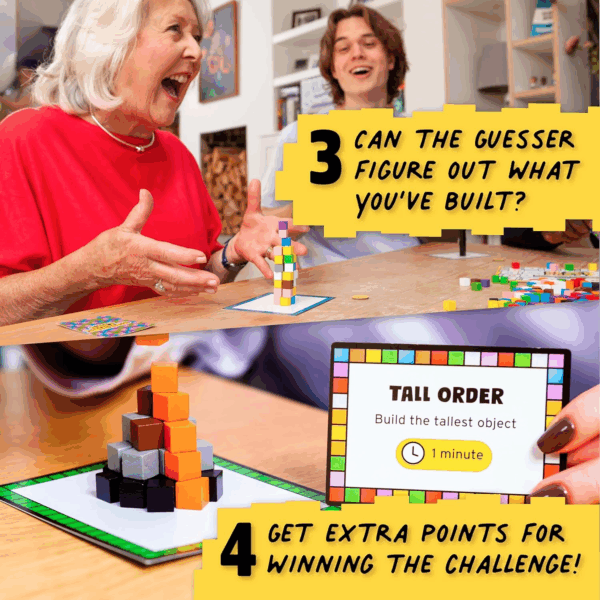Block Party: Colourful Block Building Family Board Game for Kids Aged 8+, Adults, Teens - Image 4