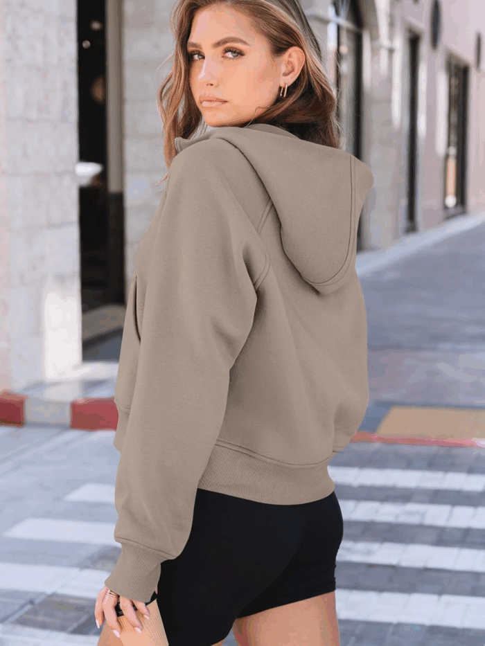 Womens Hoodies Fleece Fall Fashion Outfits Workout Sweatshirts Winter Jackets Oversized Pullover Tops Clothes 2025 - Image 5