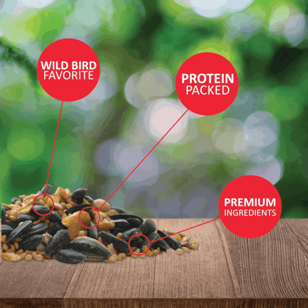 Wild Bird Mix - Wild Bird Food for outside Feeders - Attracts Doves, Jays and Many More - 40 Lb. Bag - Image 3