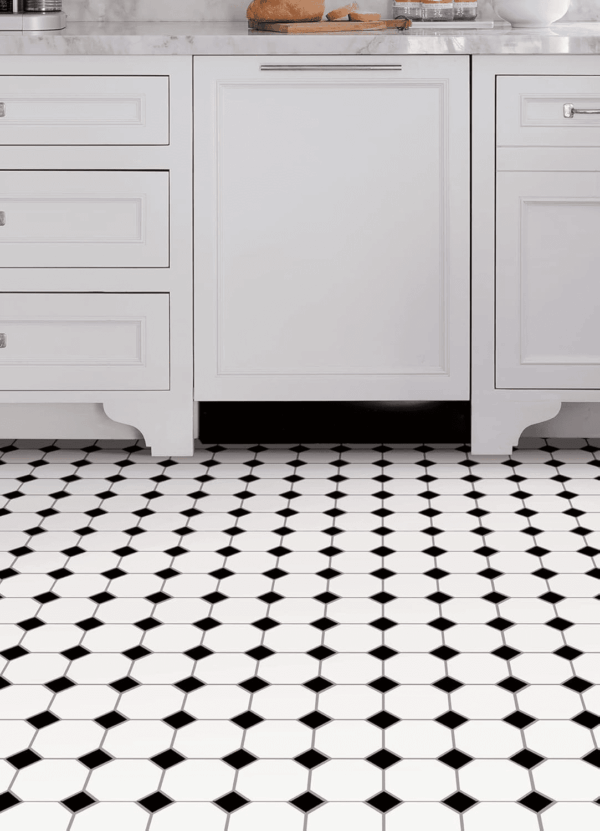 Hudson Peel & Stick Floor Tiles, Black - Image 4
