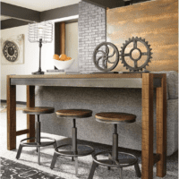 Furniture Torjin Urban Counter Height Dining Room Table, Two-Tone Brown - Image 4