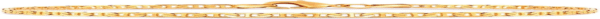18K Gold Plated Flat Marina Link Anklet for Women - Made in Brazil - Image 2