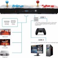 30000 Games in 1 Arcade Game Console ,Pandora Treasure 3D Double Stick,30000 Classic Arcade Game,Search Games, Support 3D Games,Favorite List, 4 Players Online Game,1280X720 Full HD Video Game - Image 6