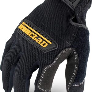 General Utility Work Gloves GUG, All-Purpose, Performance Fit, Durable, Machine Washable (1 Pair) Black