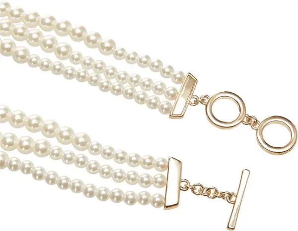 Women'S Gold-Tone Blanc Pearl Collar Necklace - Image 2