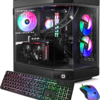 Y60 Black Gaming PC Computer Desktop Y60BA9N47TS03 (AMD Ryzen 9 7900X CPU, NVIDIA Geforce RTX 4070 Ti Super 16GB GPU, 32GB DDR5 RGB 5200Mhz RAM, 2TB Nvme, Wifi Ready, Windows 11 Home)