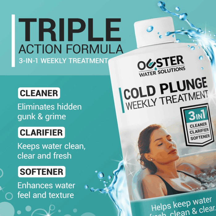 3In1 Weekly Cold Plunge Water Treatment - Cleaner, Clarifier, and Softener for Cold Plunge and Ice Bath - Water Stabilizer for Fresh, Crystal Clear Water - Made in USA (32Oz) - Image 2