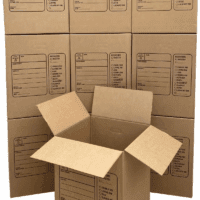 Moving Boxes with Handles, 10 Premium Large, 18 X 18 X 24, Brown, BOXINDSLAR10 - Image 3