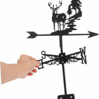 Weather Vane Decorative Roof Weather Vane for Outdoor Decor for Barns Gardens Patios and Rooftops Unique Wind Direction Indicator for Home - Image 3