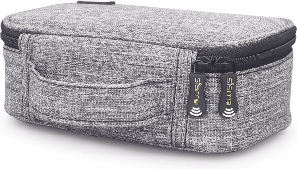 Travel Cords Organizer Electronics Tech Accessories Case Small Carrying Bag for Charging Cables Adapter USB Plugs Power Cords Leads - Grey 1680D Fabrics - Image 8