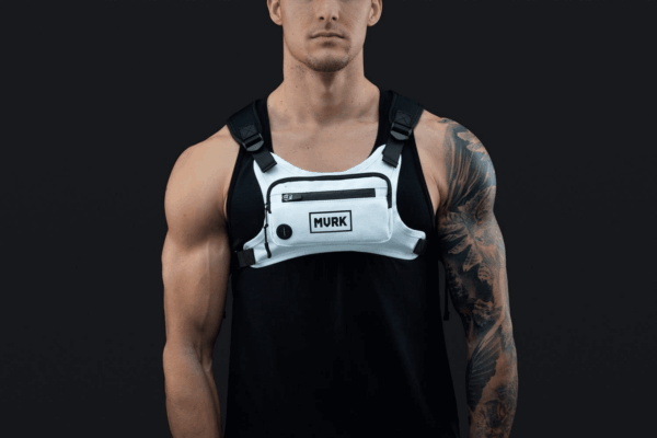 Water Resistant Chest Pack - Running Vest for Workouts, Running Phone Holder Extra Storage, Lightweight Running Pack - Image 8