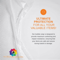 AVG Packaging Small Bubble Wrap - Bulk Bubble Wrap Roll for Moving & Shipping - Heavy Duty Packing Wrap, Perforated Every 12" (175' X 3/16" X 12") - Image 5