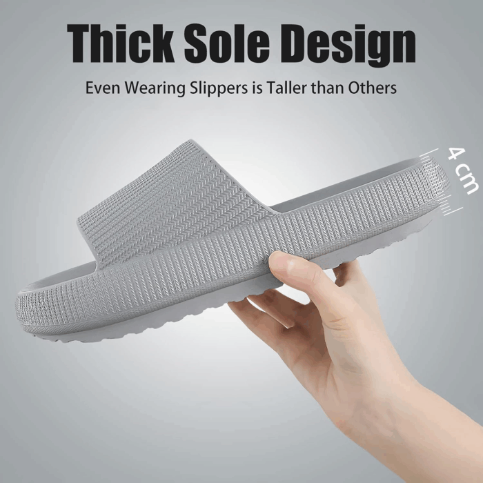 Cloud Slippers for Women and Men, Pillow House Slippers Shower Shoes Indoor Slides Bathroom Sandals, Ultimate Comfort, Lightweight, Thick Sole, Non-Slip, Easy to Clean - Image 4