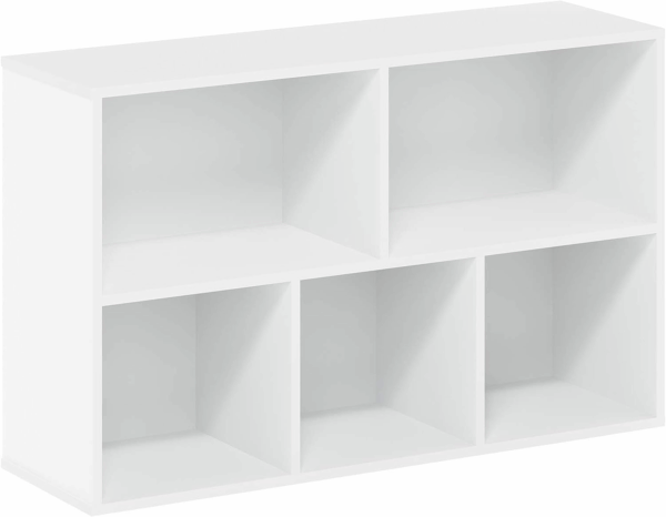 Luder Bookcase / Book / Storage , 5-Cube, White - Image 4