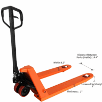 Manual Pallet Jack/Pallet Truck 48" Lx27“W 5500Lbs Capacity Hand Pallet Jack - Image 3