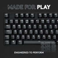 413 SE Full-Size Mechanical Gaming Keyboard - Backlit Keyboard with Tactile Mechanical Switches, Anti-Ghosting, Compatible with Windows, Macos - Black Aluminum - Image 9