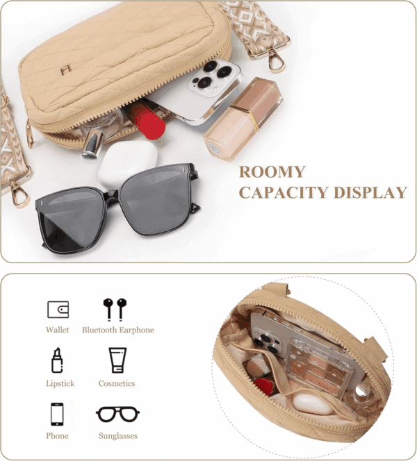 Small Crossbody Bags for Women Belt Bag Fanny Pack with Adjustable Strap - Image 4