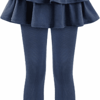 Girls School Uniform Pants Leggings with Skirts Stretch Warm Jegging 4-12 Years - Image 3
