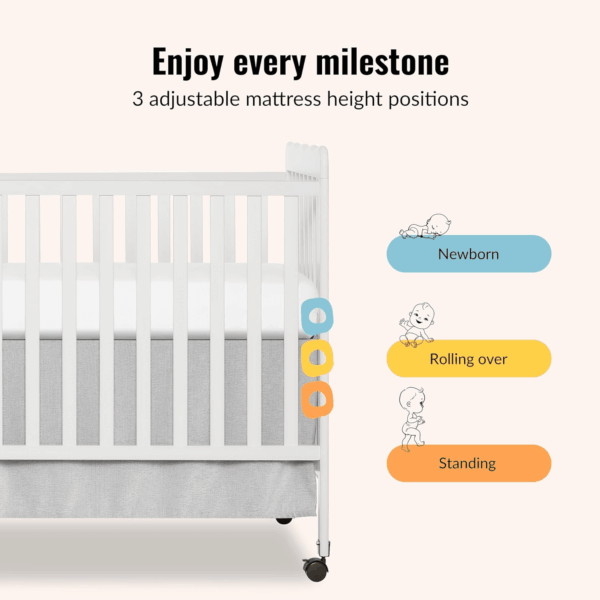 Carson Classic 3-In-1 Convertible Crib in White - Image 5