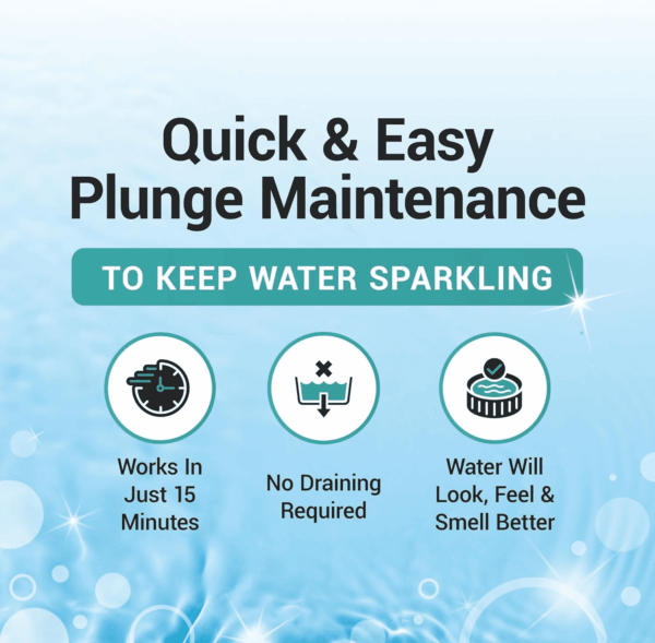 3In1 Weekly Cold Plunge Water Treatment - Cleaner, Clarifier, and Softener for Cold Plunge and Ice Bath - Water Stabilizer for Fresh, Crystal Clear Water - Made in USA (32Oz) - Image 7