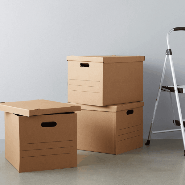 Medium Moving Boxs with Lid and Handles, 19 X 14.5 X 15.5, Inches 10 Pack - Image 7
