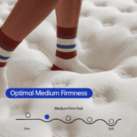 Queen Size Mattress, 14 Inch Hybrid Mattress in a Box, Gel Memory Foam Individually Wrapped Pocket Coils Innerspring Pressure Relief, Medium Firm (14 Inch, Queen (U.S. Standard)) - Image 3