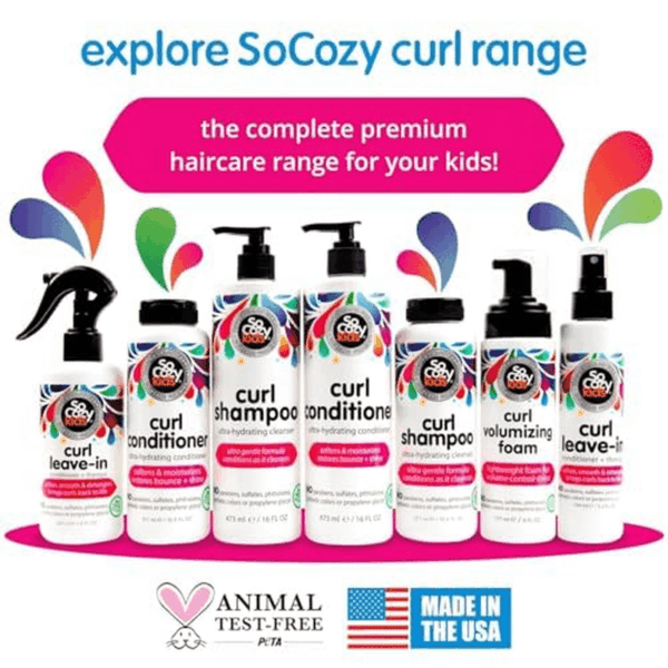 Leave in Conditioner Spray (8 Fl Oz) Paraben-Free Detangler for Kids' Curly Hair, Deep Conditioner & Tangle-Free Curls, Gentle & Nourishing with Keratin, Vitamin B5, Olive Oil & Jojoba Oil - Image 6
